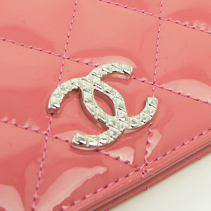 シャネル CHANEL財布 二つ折り ブリリアントライン パテントレザー ココマーク キルティング マトラッセ A48691