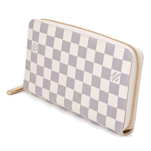 LOUIS VUITTON ルイ ヴィトン ジッピー オーガナイザー ダミエ アズール ラウンドファスナー 長財布 ホワイト N60012