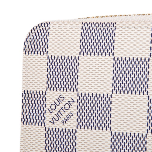 LOUIS VUITTON ルイ ヴィトン ジッピー オーガナイザー ダミエ アズール ラウンドファスナー 長財布 ホワイト N60012