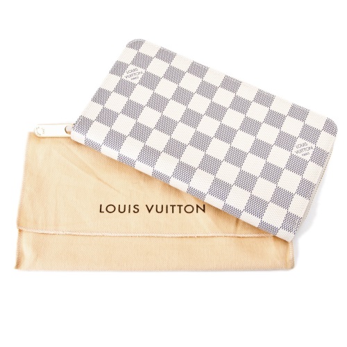 LOUIS VUITTON ルイ ヴィトン ジッピー オーガナイザー ダミエ アズール ラウンドファスナー 長財布 ホワイト N60012