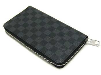 ルイヴィトン　財布　LOUIS VUITTON　ヴィトン　LV　ダミエ・グラフィット　メンズ　ラウンドジップ長財布　ジッピー・オーガナイザー　N63077