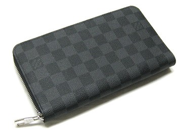 ルイヴィトン　財布　LOUIS VUITTON　ヴィトン　LV　ダミエ・グラフィット　メンズ　ラウンドジップ長財布　ジッピー・オーガナイザー　N63077