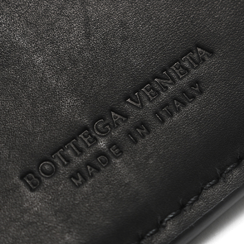 ボッテガヴェネタ  BOTTEGA VENETA 二つ折財布 イントレチャート エスプレッソブラウン＆ブラック 195432 VT194 2066 メンズ レディース