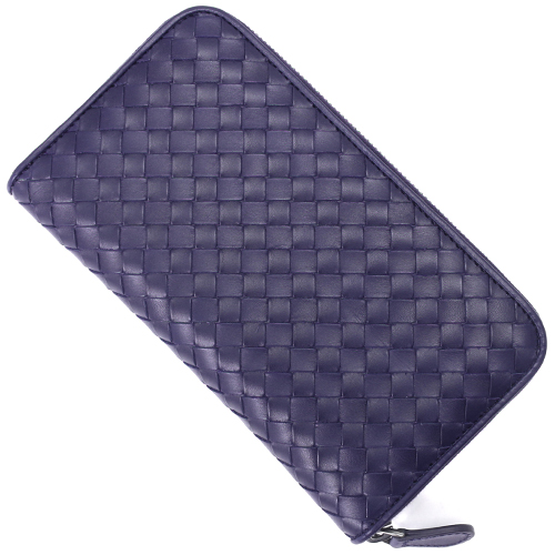 ボッテガヴェネタ BOTTEGA VENETA 長財布 イントレチャート 【INTRECCIATO】 アトランティックブルー 114076 V4651 4114 メンズ