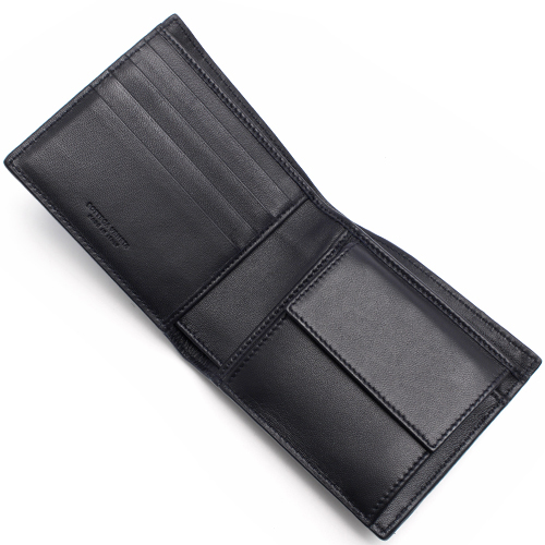 ボッテガヴェネタ  BOTTEGA VENETA 二つ折財布 イントレチャート 【INTRECCIATO】 トルマリンブルー&ニューライトグレー 193642 VAXH1 4096 メンズ