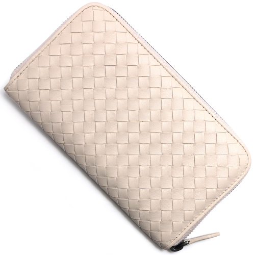 ボッテガヴェネタ BOTTEGA VENETA 長財布 イントレチャート 【INTRECCIATO】 ペイルホワイト 114076 V001N 9514 メンズ レディース