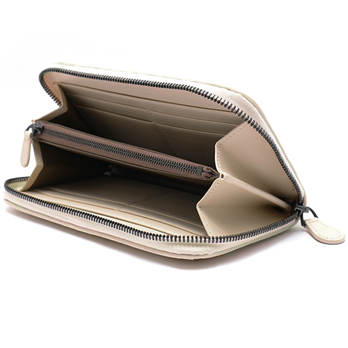 ボッテガヴェネタ BOTTEGA VENETA 長財布 イントレチャート 【INTRECCIATO】 ペイルホワイト 114076 V001N 9514 メンズ レディース