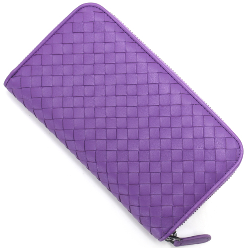 ボッテガヴェネタ BOTTEGA VENETA 長財布 イントレチャート 【INTRECCIATO】 ビサンチンパープル 114076 V001N 5220 レディース