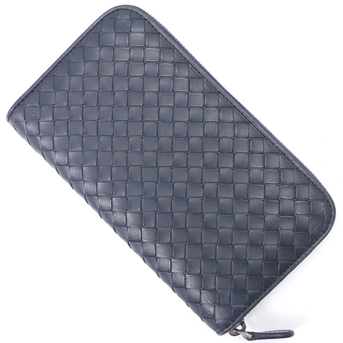 ブランドボッテガヴェネタ BOTTEGA VENETA 長財布 イントレチャート 【INTRECCIATO】 プリュッセブルー 114076 VAHF3 4058 メンズ