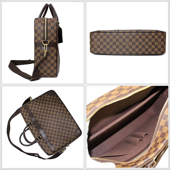 ヴィトン ダミエ LOUIS VUITTON ポルト ドキュマン ヴォワヤージュ ダミエ・エベヌ N41122