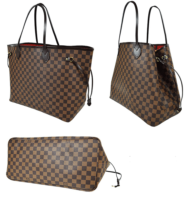ルイ・ヴィトンブランド LOUIS VUITTON ネヴァーフルGM N51106 ダミエ エベヌ レディース トートバッグ