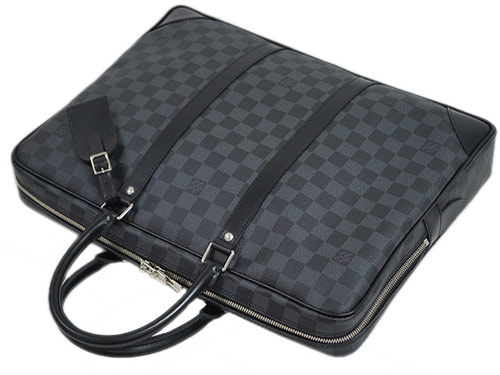 ブランドルイヴィトンLOUIS VUITTON　ヴィトン　ダミエ・グラフィット　LV　メンズ　ブリーフケース　ビジネス　ポルト ドキュマン・ヴォワヤージュ　N41125