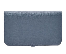 エルメス ドゴンGM　ブルーオラージュ　トゴ　シルバー金具he-ac-1706
