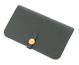 エルメスブランド　ドゴンGM　ヴェールグリス　トゴ　ゴールド金具 he-ac-1736