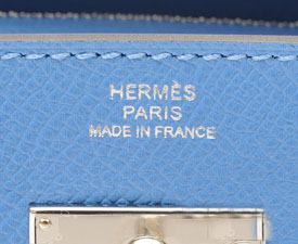 エルメス　ケリーウォレットロング　ブルーパラダイス　ヴォーエプソン　シルバー金具 he-ac-3606