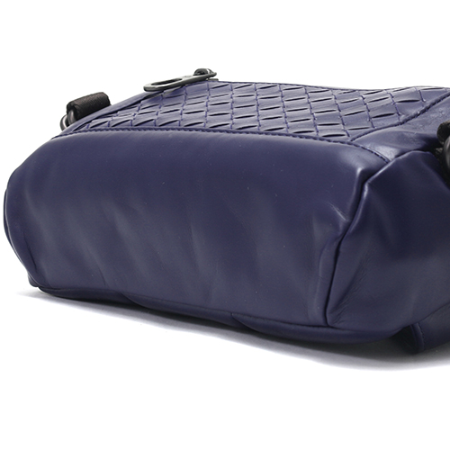 ボッテガヴェネタ BOTTEGA VENETA ウエストバッグ イントレチャート 【INTRECCIATO】 アトランティックブルー 368899 VQ121 4169 メンズ