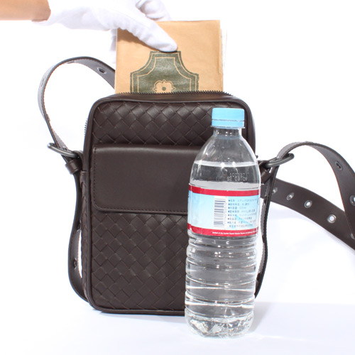 ボッテガ・ヴェネタ BOTTEGA VENETA イントレチャート 斜め掛け ショルダーバッグEBANO (ダークブラウン) 163313 V4651 2040