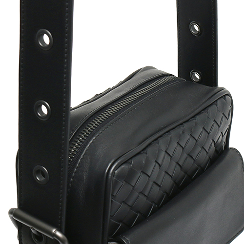 ボッテガヴェネタ BOTTEGA VENETA ショルダーバッグ イントレチャート ブラック 163313 V4651 1000 メンズ レディース