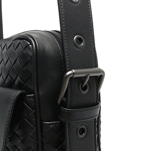 ボッテガヴェネタ BOTTEGA VENETA ショルダーバッグ イントレチャート ブラック 163313 V4651 1000 メンズ レディース