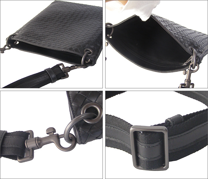 BOTTEGA VENETA ボッテガヴェネタ ボッテガベネタ ショルダーバッグ 斜め掛け 黒 ブラック 172736 V465C 1000