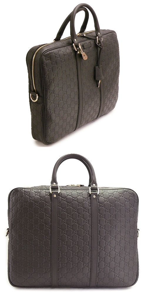 グッチバッグ ビジネスバッグ GUCCI ブリーフケース メンズ GG柄レザー/グッチ シマ ダークブラウン 201480 BNX1G 2145