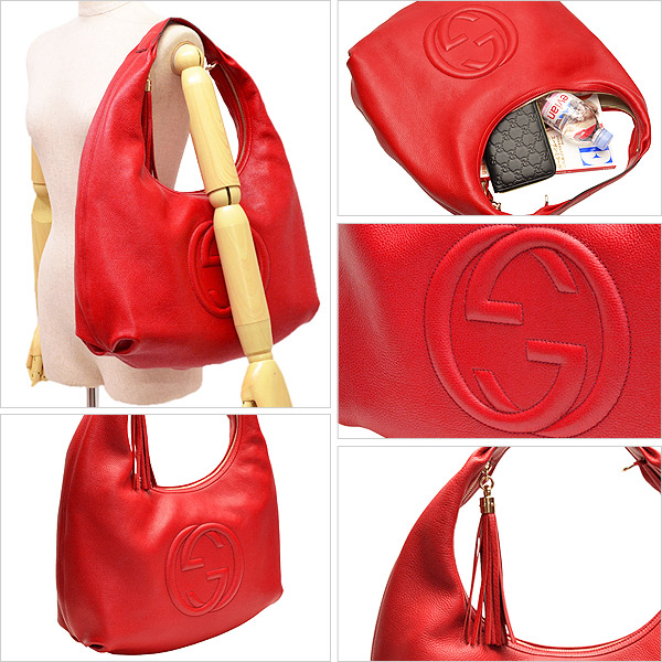 グッチ GUCCI ショルダーバッグ/ワンショルダー(ソーホー/SOHO) レディース レッド レザー 282304a7m0g6523