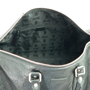 グッチ ボストンバッグ GUCCI 旅行カバン SACCA/サッカ GG柄レザー/グッチ シマ ブラック 206501 BNX1G 1000