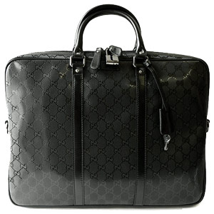 グッチバッグ GUCCI ビジネスバッグ/ブリーフケース GG柄 IMPRIMEE PVC /GGインプリメ ブラック 201480 FU49R 1000