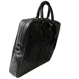 グッチバッグ GUCCI ビジネスバッグ/ブリーフケース GG柄 IMPRIMEE PVC /GGインプリメ ブラック 201480 FU49R 1000
