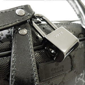 グッチバッグ GUCCI ビジネスバッグ/ブリーフケース GG柄 IMPRIMEE PVC /GGインプリメ ブラック 201480 FU49R 1000