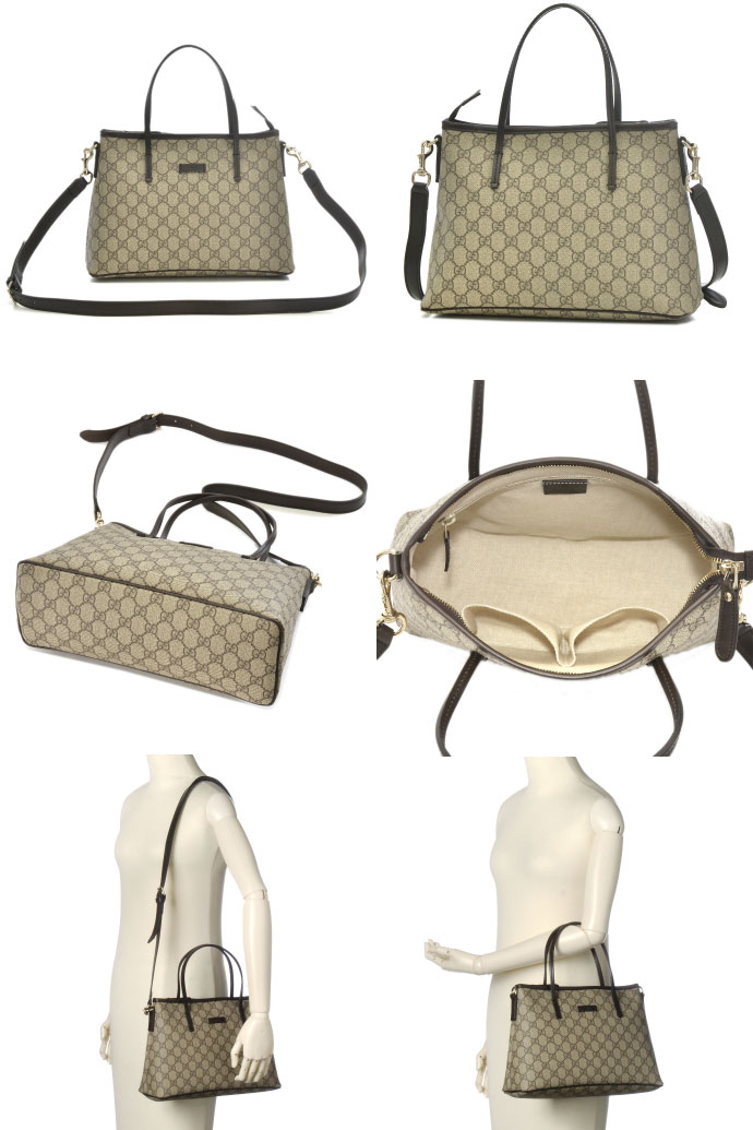 GUCCI/グッチ 2015年春夏新作 WITH SHOULDER STRAP 2WAYハンドバッグ 353440 KGDHG 9643