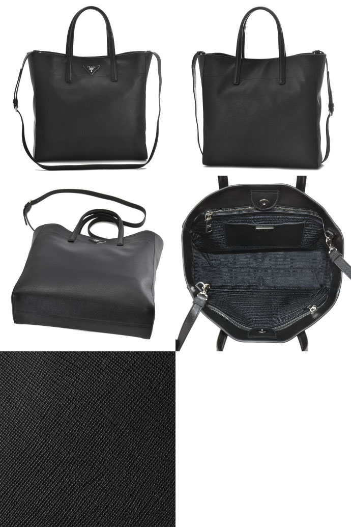 PRADA/プラダ 型押しレザー 2WAYハンドバッグ BN2666 2A4B 002
