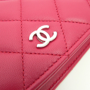 シャネルCHANEL長財布 二つ折り マトラッセ タイムレスクラシック ココマーク キルティング ラムスキン A31509 ルージュ ピンクレッド