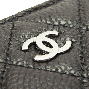 シャネル財布 CHANEL シャネル 財布 ラウンドファスナ レザー キャビアスキン キルティング マトラッセ ブラック×ボルドー A50097 Y06500 C3906 CAVIAR BKBO/SV