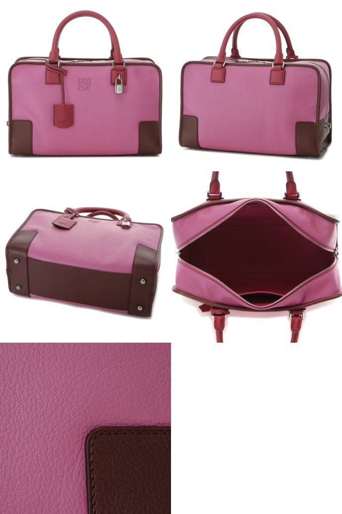 ロエベLOEWE 2013年春夏新作AMAZONA アマソナ ハンドバッグ 35235AA22 0006 7395 マゼンタ/リップスティック