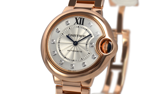 カルティエ大好評の バロンブルー ３３ｍｍ WE902039