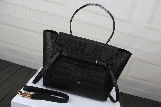 CELINE/セリーヌバッグ BELT クロコ型押し ハンドバッグ 17552 3WVK 05UN
