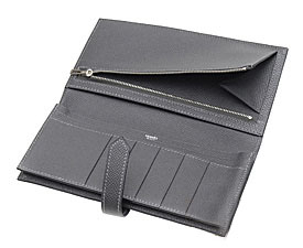 エルメス ベアンスフレ　グラファイト　ヴォーエプソン　シルバー金具 he-ac-6515