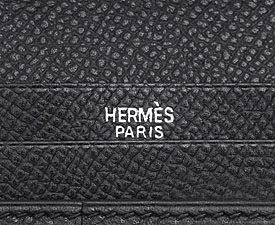 エルメス ベアンスフレ　ブラック　ヴォーエプソン　シルバー金具 he-ac-6545