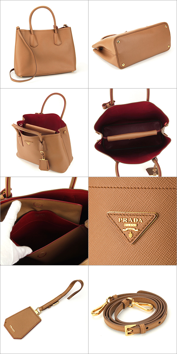 プラダ トートバッグ PRADA BN2775 2A4A F098I バッグ サフィアーノ キュイール SAFFIANO CUIR レディース CARAMEL(キャラメル) ブラウン ショルダーバッグ 2WAY