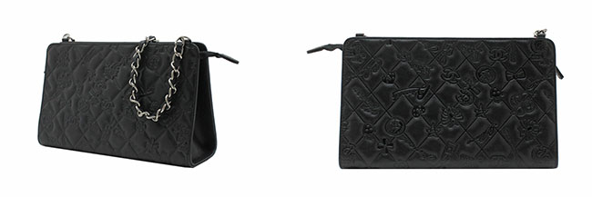 シャネル レザー ハンドバッグ ポーチ シンボルチャーム マトラッセ チェーンバッグ クラッチバッグ アクセサリーポーチ A37156