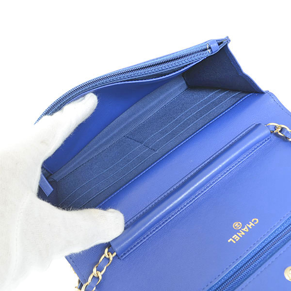 シャネル CHANEL チェーンウォレット A33814バッグ ラムスキン