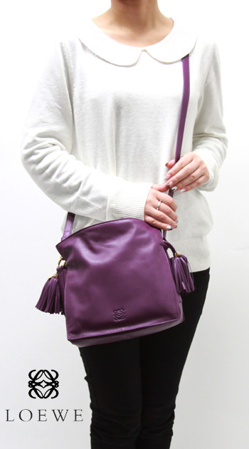 ロエベ LOEWE フラメンコ ショルダーバッグ パープル【PURPLE】 380.82EE17.6100