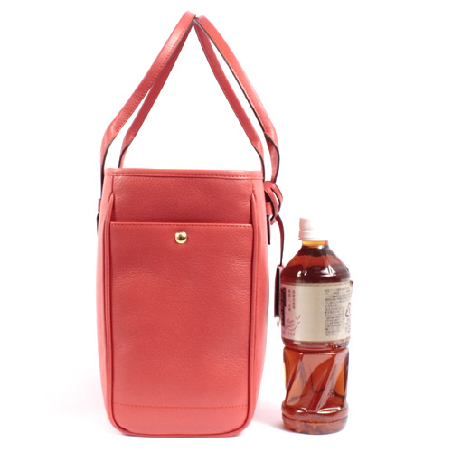 ロエベ LOEWE ヘリテージ トートバッグ コーラルレッド【CORAL】&ゴールド 377.79.751.7130
