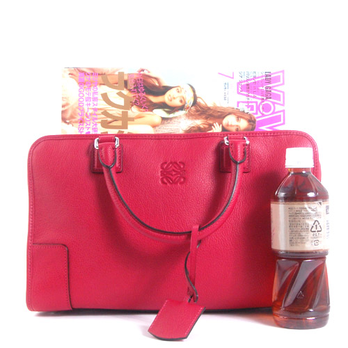 ロエベ LOEWE アマソナ ハンドバッグ ルージュレッド【LIPSTICK】&シルバー 352.35.A22.7400
