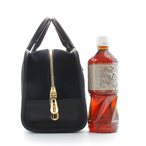 ロエベ LOEWE アマソナ スエード&ゴートレザー ハンドバッグ ブラック 35261A031100