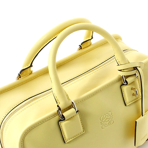 ロエベ LOEWE アマソナ ハンドバッグ ライトイエロー【LIGHT YELLOW】&シルバー 352.07.A03.8140