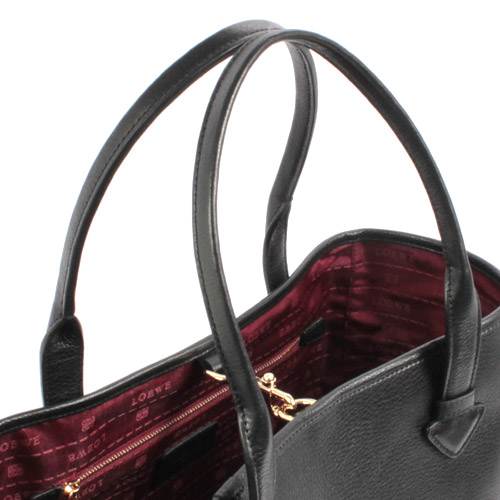 ロエベ LOEWE ヘリテージ トートバッグ ブラック&ゴールド 377.79.751.1100