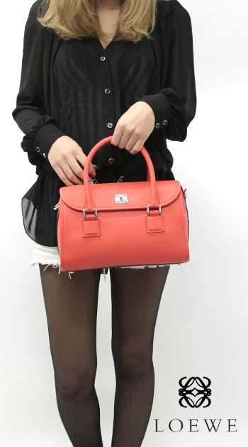 ロエベ LOEWE アラモ ショルダーバッグ コーラルレッド【CORAL】 329.84.D80.7130