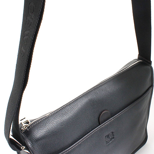 ロエベ LOEWE アマソナ カーフレザー ショルダーバッグ ブラック&シルバー 32326.B29.1100